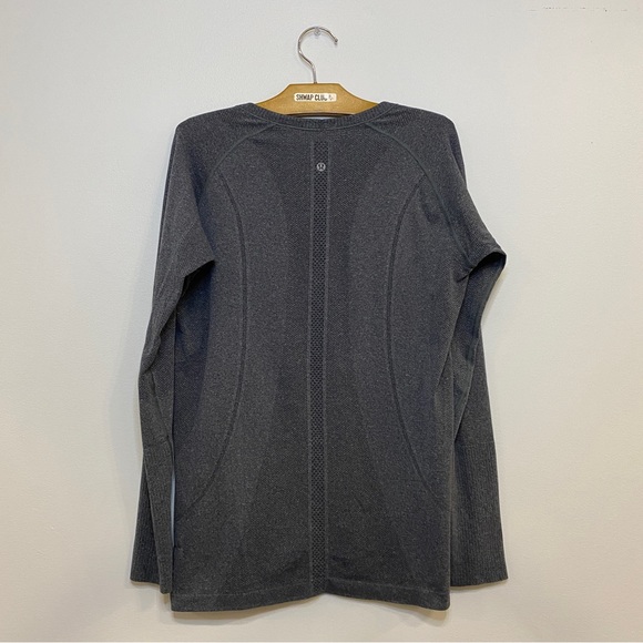 LULULEMON charcoal run swiftly tech long sleeve tee - Picture 3 of 3